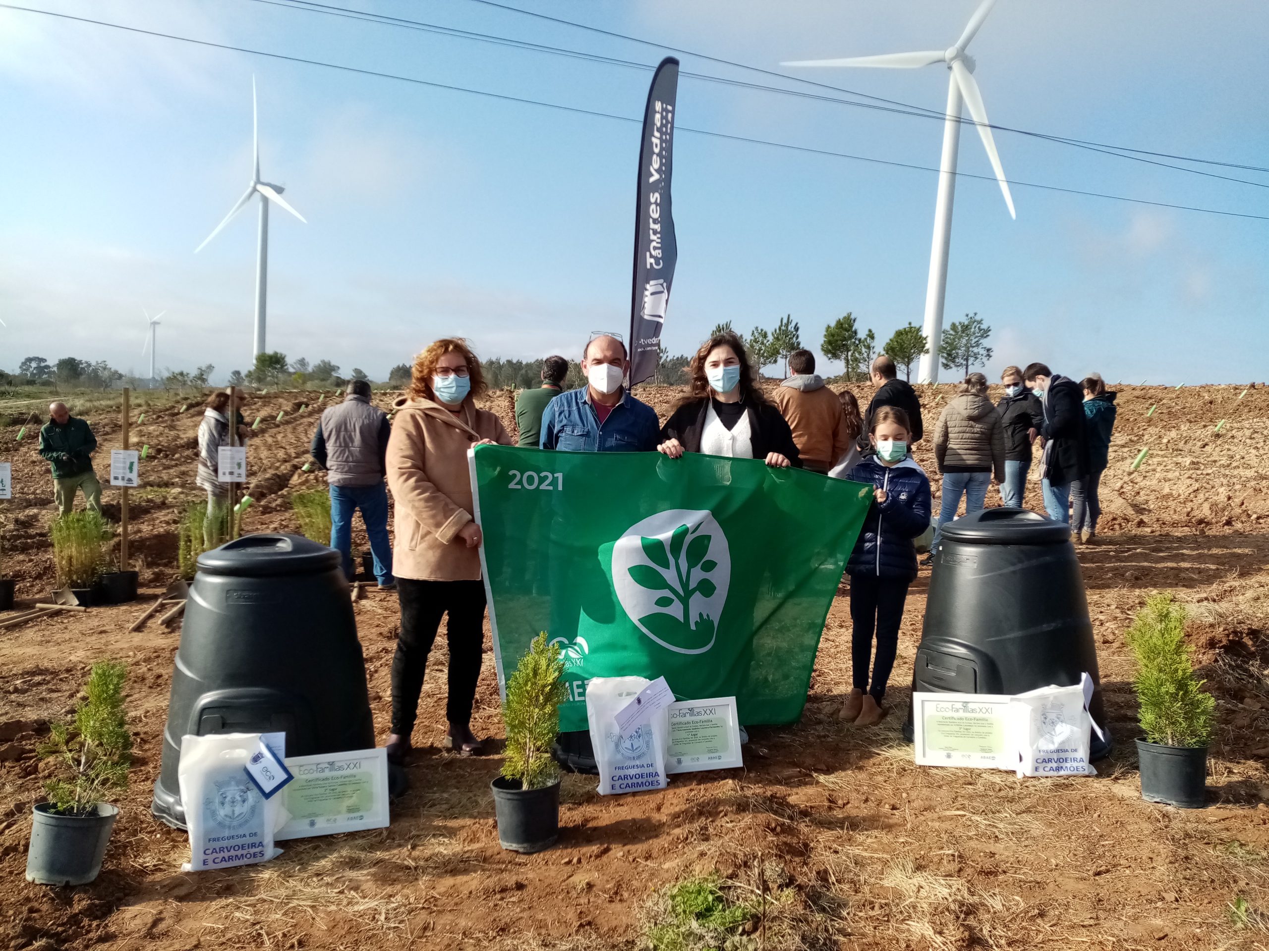 Eco-Famílias premiadas na 12ª edição da Reflorestação Nacional.