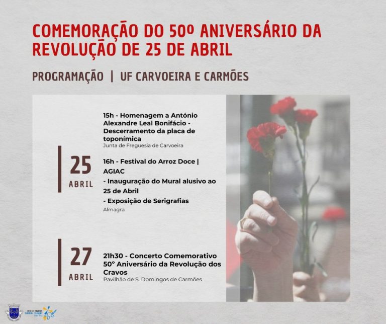 Comemoração do 50ª anos de Revolução 25 de Abril
